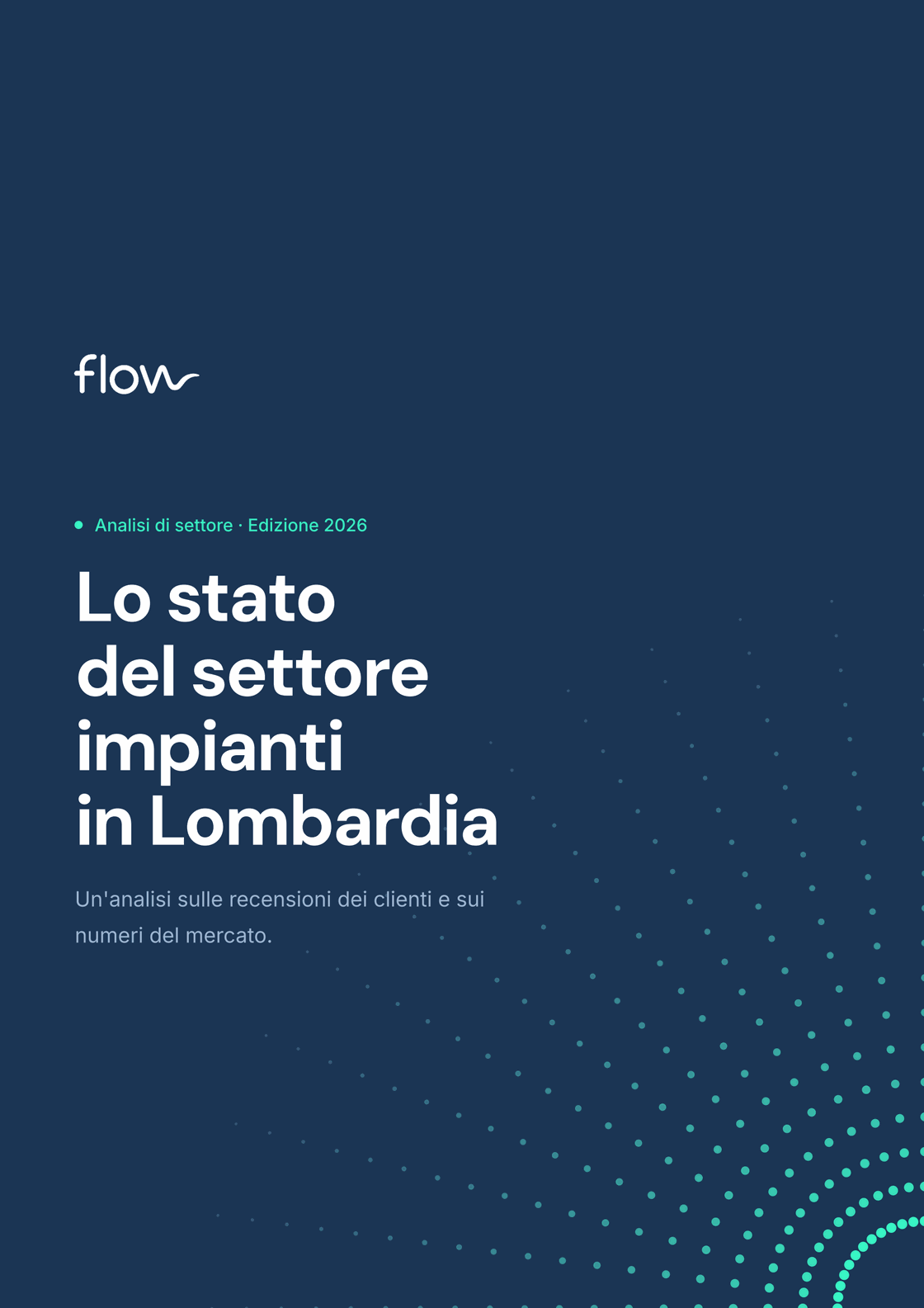 Anteprima della copertina dello studio sul settore impianti in Lombardia